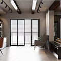Modern Living Room Interior Design With Sofa Coffee Table Plants Pendant Lights And TV Unit