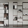 Partition Cabinet Bookcase Showcase 3d model