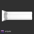 White Detailed Decorative Architectural Molding Corner Structure For Home Interior Trim