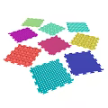 Vibrant Interlocking Foam Play Mats With Multiple Colors And Textured Surfaces