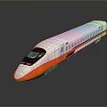 train light rail subway high-speed rail EMU modern train high-speed train high-speed locomotive EMU 3d model