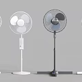 Modern electric fan Floor fan Vertical fan Desktop fan Shake head fan 3d model