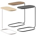 Side table small coffee table combination 3d model