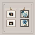 Modern Wall Lamps on Wall with Decorative Paintings Interior Home Decor