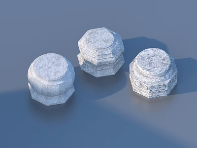 Baolu Stone Drum 3d model