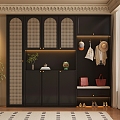 Middle style wardrobe 3d model