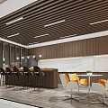 Modern leisure area office reception 3d model