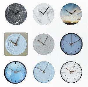 Modern Clock Pendant Wall Decorations Clock Wall Clock 3d model