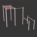 White Metal Frame Support Equipment Featuring Various Structures And Sizes