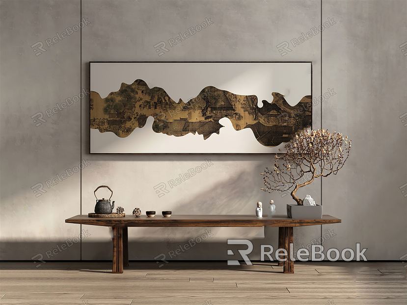 New Chinese Decorative Painting Hanging Painting model