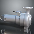 Stainless Steel Industrial Pump With Top Inlet Side Connection And Support Base