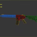 Modern Rifle MK Semiautomatic Rifle Combat Rifle 3d model