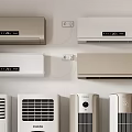 Different Types of Cooling Air Conditioners and Fans Featuring Wall Mounted Tower and Cabinet Models