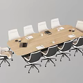 Modern Conference Room Conference Tables and Chairs Negotiation Tables and Chairs Report Hall Conference Tables and Chairs Table and Chairs Combination 3d model