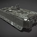 Armored Vehicle Armored Transport Vehicle Armored Carrier Launcher Light Tank Infantry Fighting Vehicle Low Face Number Low Model Simple Model Game Sub-era Film and Television Level 3d model