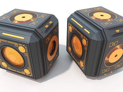 Rubik's Cube Hard Surface Mechanical Cypunk Hard Surface High Tech Industrial Parts 3d model