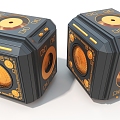 Rubik's Cube Hard Surface Mechanical Cypunk Hard Surface High Tech Industrial Parts 3d model