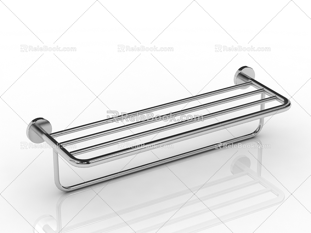 Modern towel rack 3d model