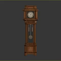 Floor Clock Big Clock Retro Clock Retro Clock Retro Clock Large Clock Pendulum Furnishings 3d model