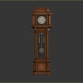 Floor Clock Big Clock Retro Clock Retro Clock Retro Clock Large Clock Pendulum Furnishings Furnishings 3d model