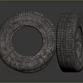 Durable Car Spare Tires Stacked For Vehicle Maintenance And Replacement Use 3d model