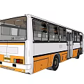 modern bus car bus 3d model
