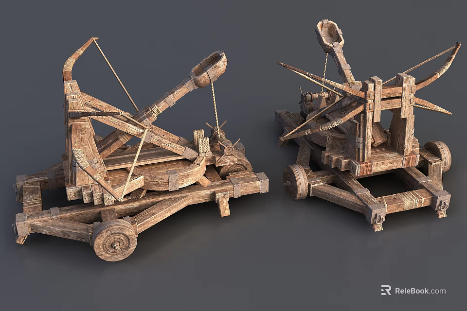Vintage Wooden Garden Ornaments With Mechanical Design For Outdoor Decor 3d model 