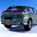 Modern Green Honda SUV With Sleek Body Design Front Grille And Wheels