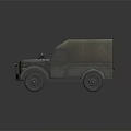 Vintage Turquoise Truck With Canvas Cover And Rustic Front Grille Design