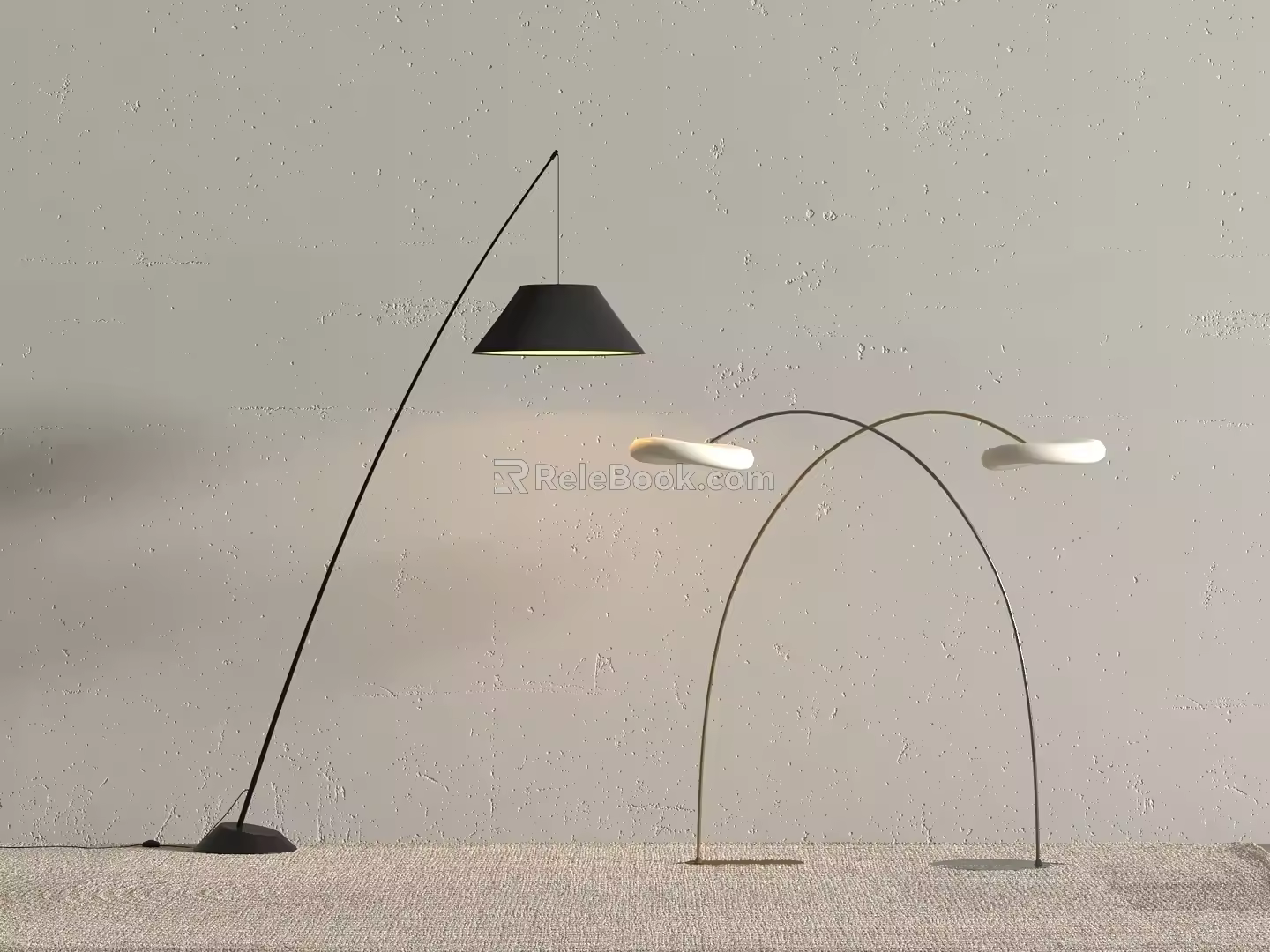 Modern Floor Lamp Fishing Lamp 3d model