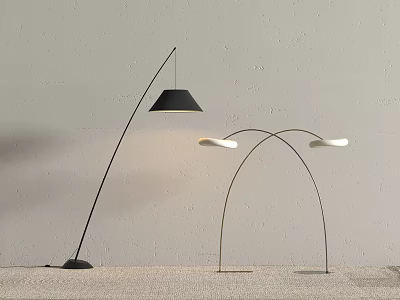 Modern Floor Lamp Fishing Lamp 3d model