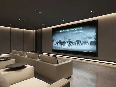 Modern Video Room Movie Room 3d model
