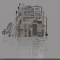 Industrial Swing Door With Metal Frame And Safety Features For Factory Use