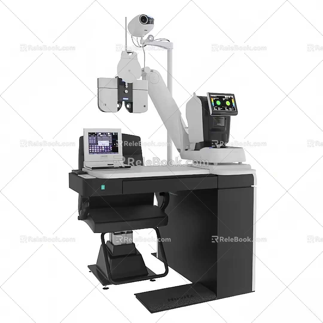 Modern Detector Ophthalmic Equipment Myopia Detection Instrument 3d model