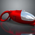 Red Unique Design Computer Vacuum Cleaner With Transparent Cover And Ergonomic Handle
