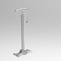 Adjustable Silver Medical Exam Lamp With Metal Stand And Stable Base