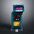 Blue Green Electronic Digital Counter With LED Display And Control Panel