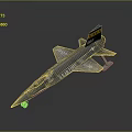 Gray Military Fighter Jet Airplane Model With Wing Tail Emblem