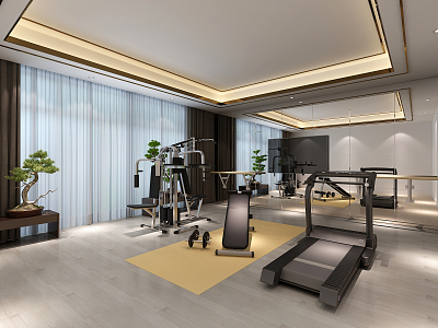 Modern Gym 3d model