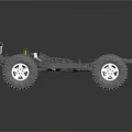 Off Road Vehicle Chassis With Large Tires Suspension System And Frame Structure