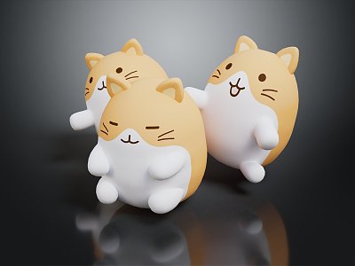 Modern Toys Cartoon Characters Cartoon Animals Cartoon Small Animals Game Characters 3d model