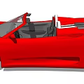 Red Convertible Sports Car With Sleek Body Open Top And Alloy Wheels