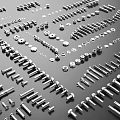 Hardware screws Self-tapping nut screws 3d model