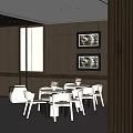 Reception and negotiation area lounge 3d model