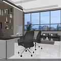 Dental Clinic Interior Design With Blue Dental Chairs Medical Equipment And Bookshelves