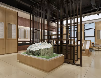 Modern Exhibition Hall 3d model