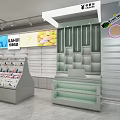 ILAHUI Mall Store With Bright Interior Shelves Display Counter And Signage