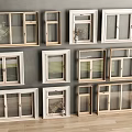 New Chinese-style Window Combination Window Glass Window Floor-to-ceiling Window Balcony Window Bay Window Bedroom Window Sash Window Sash Window Door and Window 3d model