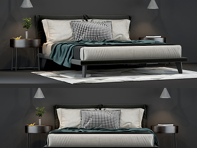 Modern Double Bed model