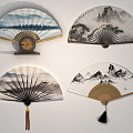 Chinese Fan Hanging Fan 3d model